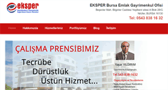 Desktop Screenshot of eksperbursaemlak.com